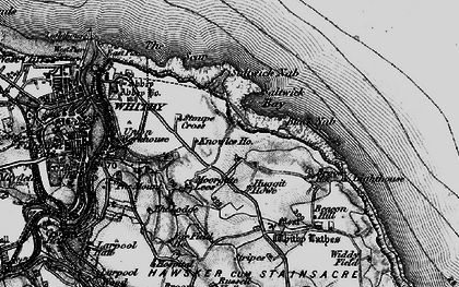 Old map of Saltwick Bay in 1897