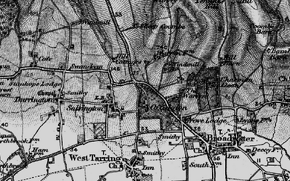 Old map of Salvington in 1895