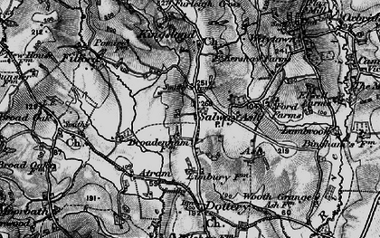 Old map of Salway Ash in 1898