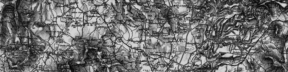Old map of Salway Ash in 1898