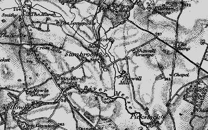 Old map of Sambrook in 1897