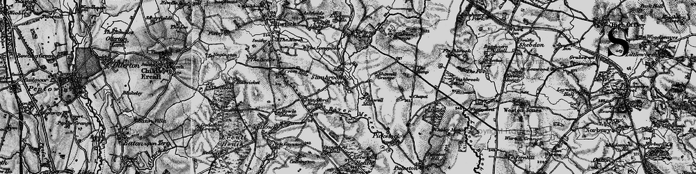 Old map of Sambrook in 1897