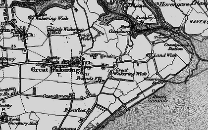 Old map of Samuel's Corner in 1895