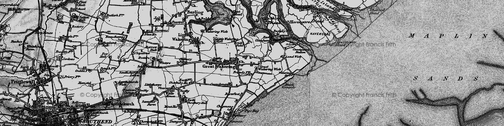 Old map of Black Grounds in 1895