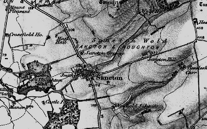 Old map of Sancton in 1898
