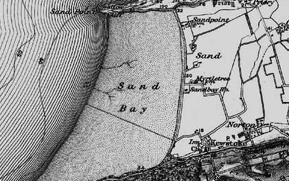 Old map of Sand Bay in 1898