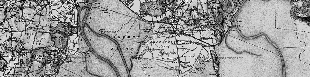 Old map of Sand Gate in 1898