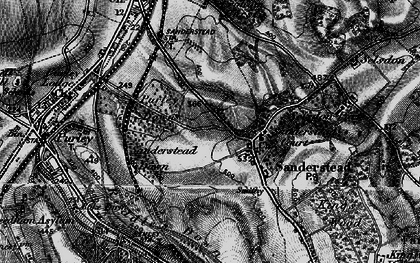 Old map of Sanderstead in 1895