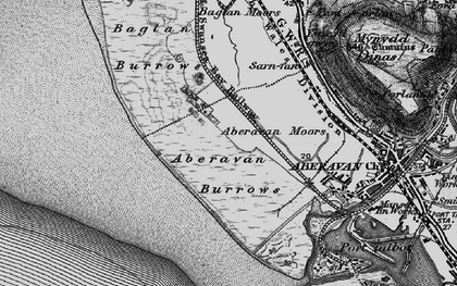 Old map of Aberavon Sands in 1897