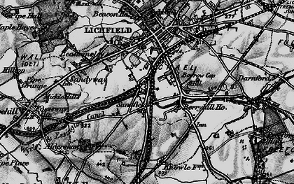 Old map of Sandfields in 1898