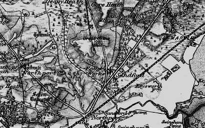 Old map of Sandford in 1895