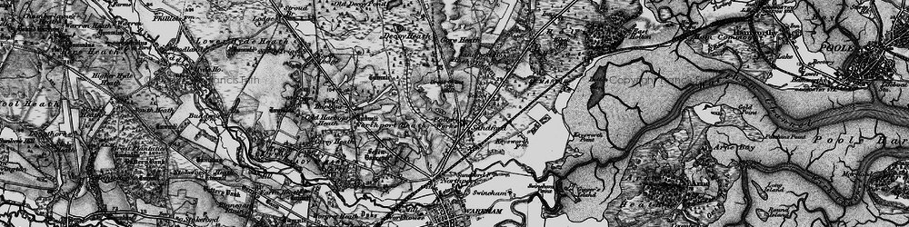 Old map of Sandford in 1895