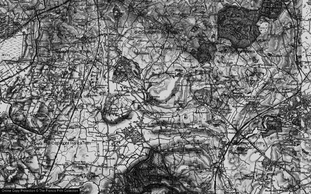 Old Map of Sandford, 1897 in 1897