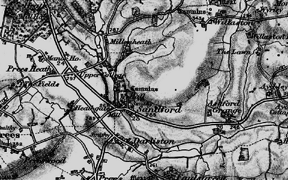 Old map of Sandford in 1897