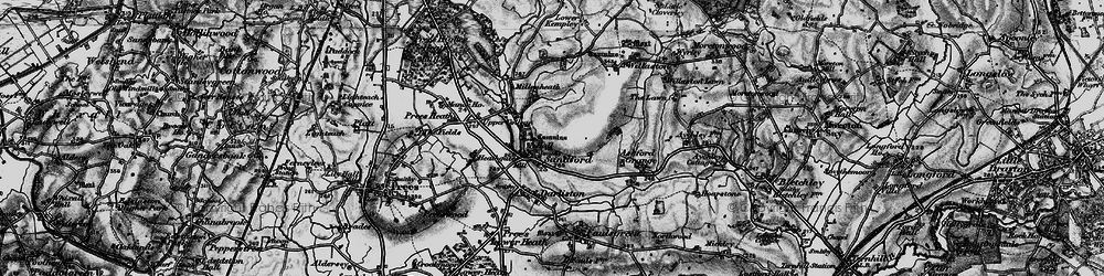 Old map of Sandford in 1897