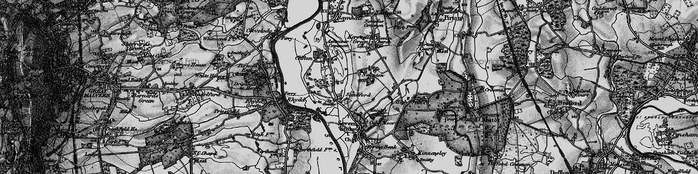 Old map of Sandford in 1898