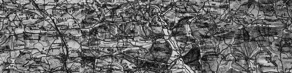 Old map of Bawdenhayes in 1898