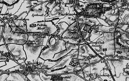 Old map of Sandford Hall in 1899
