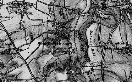 Old map of Sandford Orcas in 1898