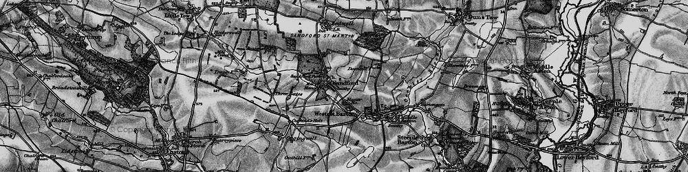 Old map of Sandford St Martin in 1896