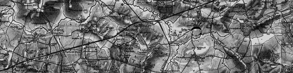 Old map of Verney Junction in 1896