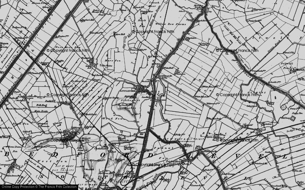 Old Map of Sandhill, 1898 in 1898