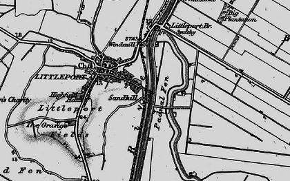 Old map of Sandhill in 1898