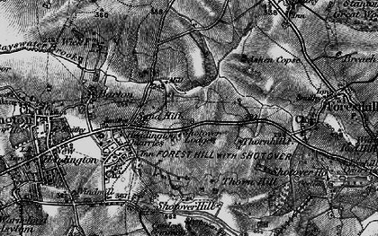 Old map of Sandhills in 1895