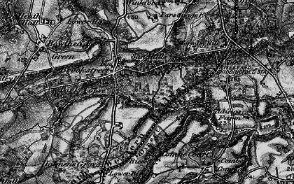 Old map of Sandhills in 1896