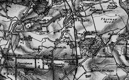 Old map of Sandhills in 1898