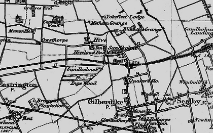 Old map of Sandholme in 1895