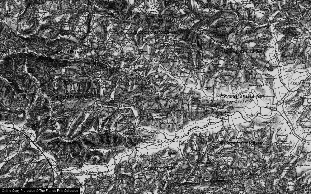 Old Map of Sandhurst, 1895 in 1895