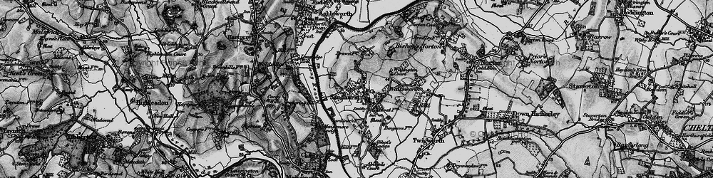 Old map of Sandhurst in 1896