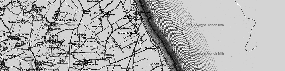 Old map of Sandilands in 1898