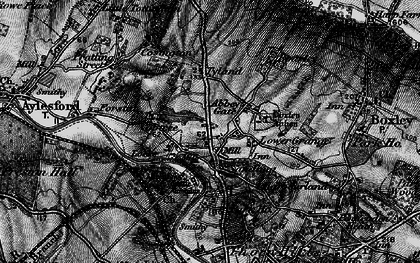 Old map of Sandling in 1895