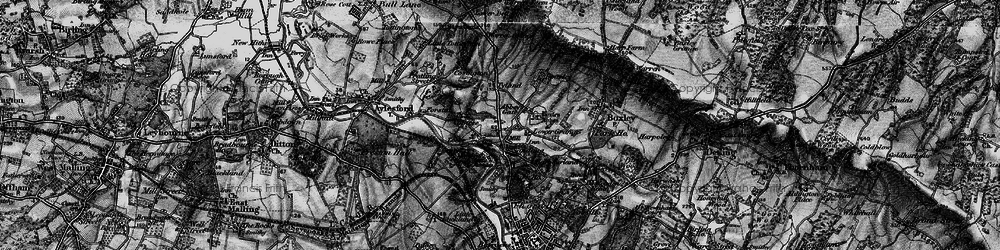 Old map of Sandling in 1895