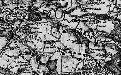 Old map of Sandlow Green in 1896