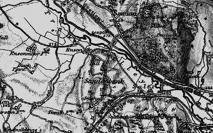 Old map of Enson in 1897