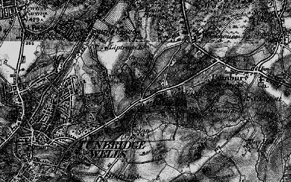 Old map of Sandown Park in 1895