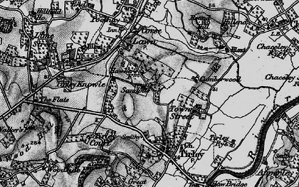 Old map of Sandpits in 1896