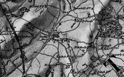 Old map of Sandridge in 1896