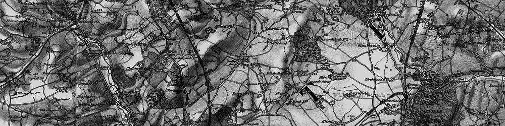 Old map of Sandridgebury in 1896
