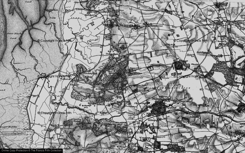 Old Map of Sandringham, 1893 in 1893