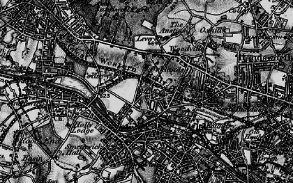 Old map of Sandwell in 1899
