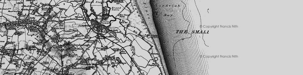 Old map of Sandwich Bay in 1895