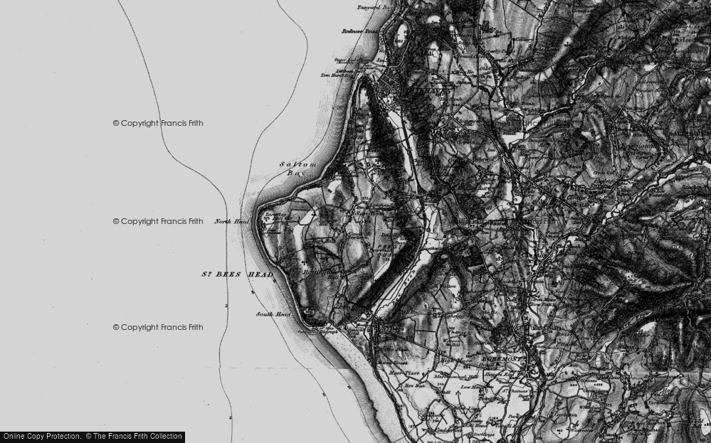 Old Map of Sandwith Newtown, 1897 in 1897