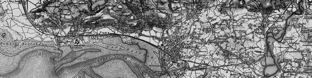 Old map of Sandy in 1896