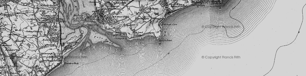 Old map of Sandy Bay in 1898