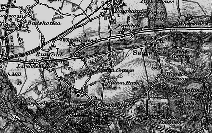 Old map of Sandy Cross in 1895