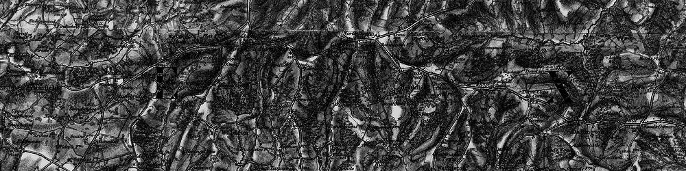 Old map of Sandy Cross in 1895